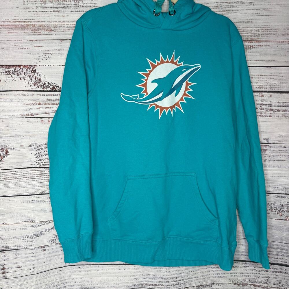 NFL Pro Line Miami Dolphins Hoodie Women’s XL Teal Pullover Logo
